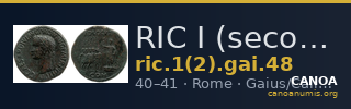 RIC I (second edition) Gaius/Caligula 48 — CANOA