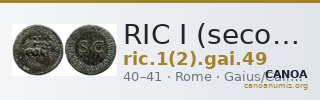 RIC I (second edition) Gaius/Caligula 49 — CANOA