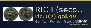 RIC I (second edition) Gaius/Caligula 49 — CANOA
