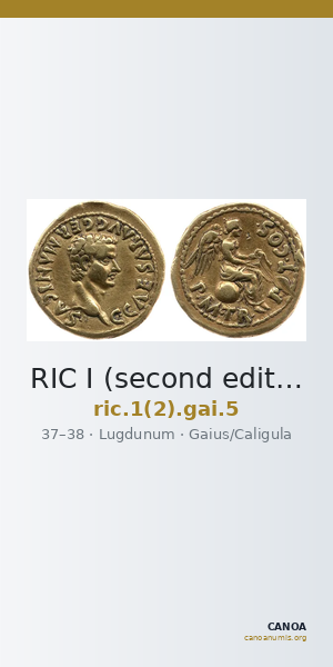 RIC I (second edition) Gaius/Caligula 5 — CANOA