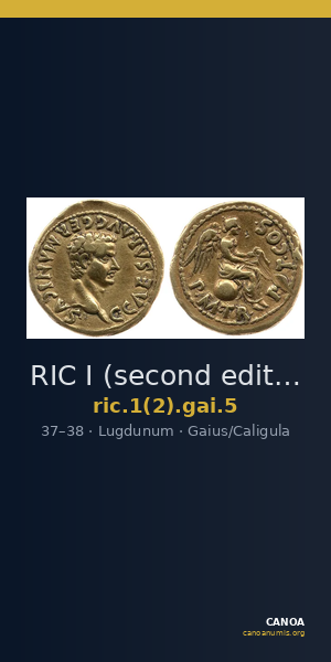 RIC I (second edition) Gaius/Caligula 5 — CANOA