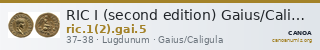 RIC I (second edition) Gaius/Caligula 5 — CANOA