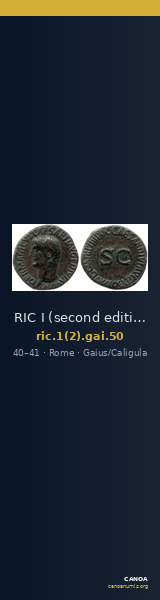 RIC I (second edition) Gaius/Caligula 50 — CANOA