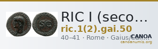 RIC I (second edition) Gaius/Caligula 50 — CANOA