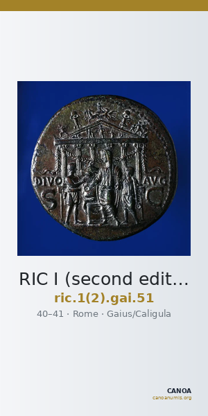 RIC I (second edition) Gaius/Caligula 51 — CANOA