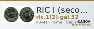 RIC I (second edition) Gaius/Caligula 52 — CANOA
