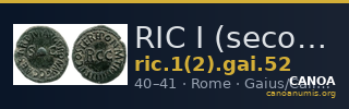 RIC I (second edition) Gaius/Caligula 52 — CANOA