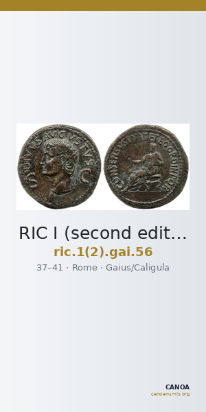 RIC I (second edition) Gaius/Caligula 56 — CANOA