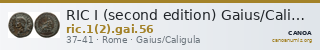 RIC I (second edition) Gaius/Caligula 56 — CANOA