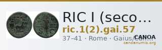 RIC I (second edition) Gaius/Caligula 57 — CANOA