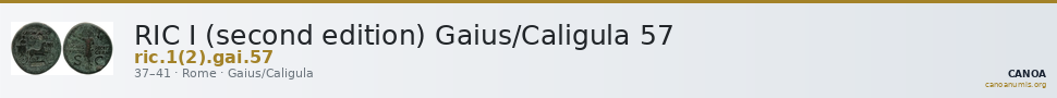 RIC I (second edition) Gaius/Caligula 57 — CANOA