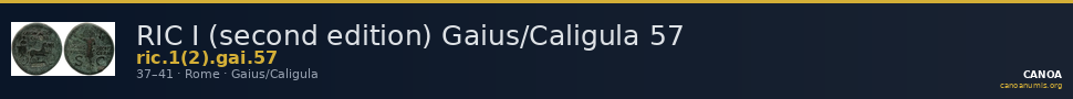 RIC I (second edition) Gaius/Caligula 57 — CANOA