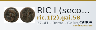 RIC I (second edition) Gaius/Caligula 58 — CANOA