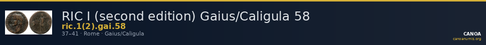 RIC I (second edition) Gaius/Caligula 58 — CANOA