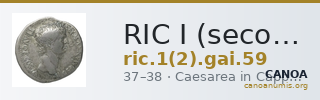 RIC I (second edition) Gaius/Caligula 59 — CANOA