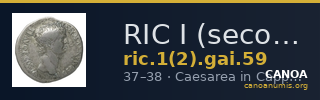 RIC I (second edition) Gaius/Caligula 59 — CANOA