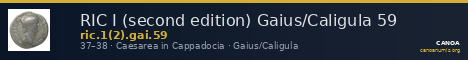 RIC I (second edition) Gaius/Caligula 59 — CANOA