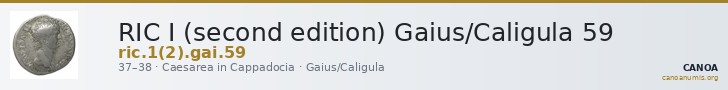 RIC I (second edition) Gaius/Caligula 59 — CANOA