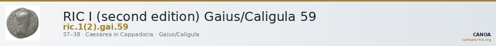 RIC I (second edition) Gaius/Caligula 59 — CANOA