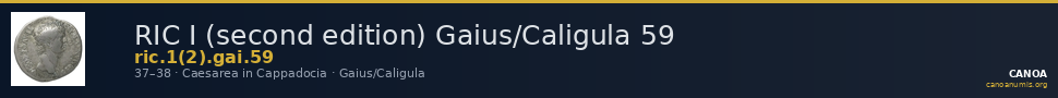 RIC I (second edition) Gaius/Caligula 59 — CANOA