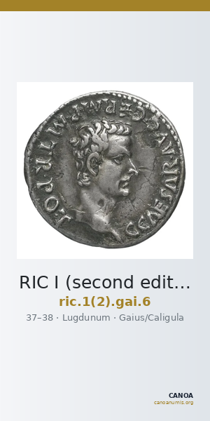 RIC I (second edition) Gaius/Caligula 6 — CANOA