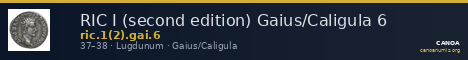 RIC I (second edition) Gaius/Caligula 6 — CANOA