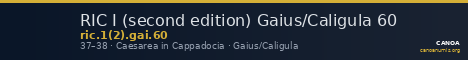 RIC I (second edition) Gaius/Caligula 60 — CANOA