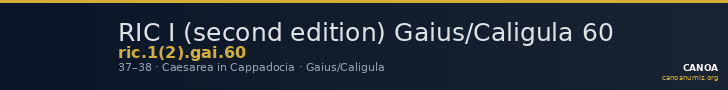 RIC I (second edition) Gaius/Caligula 60 — CANOA