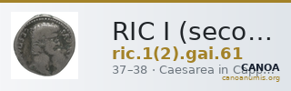 RIC I (second edition) Gaius/Caligula 61 — CANOA