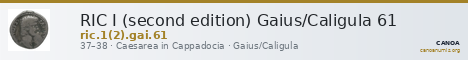 RIC I (second edition) Gaius/Caligula 61 — CANOA