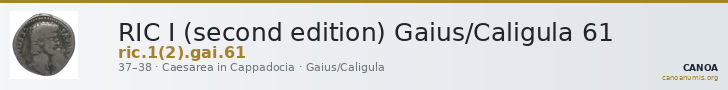 RIC I (second edition) Gaius/Caligula 61 — CANOA