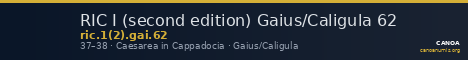 RIC I (second edition) Gaius/Caligula 62 — CANOA