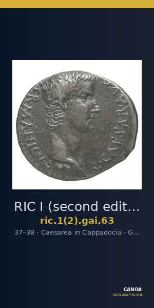 RIC I (second edition) Gaius/Caligula 63 — CANOA