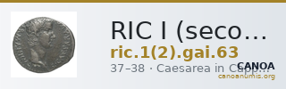 RIC I (second edition) Gaius/Caligula 63 — CANOA