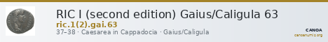 RIC I (second edition) Gaius/Caligula 63 — CANOA