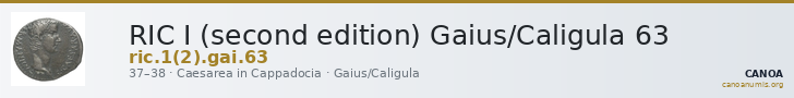 RIC I (second edition) Gaius/Caligula 63 — CANOA