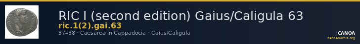 RIC I (second edition) Gaius/Caligula 63 — CANOA