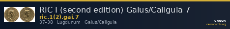 RIC I (second edition) Gaius/Caligula 7 — CANOA