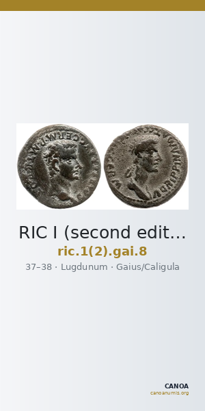 RIC I (second edition) Gaius/Caligula 8 — CANOA