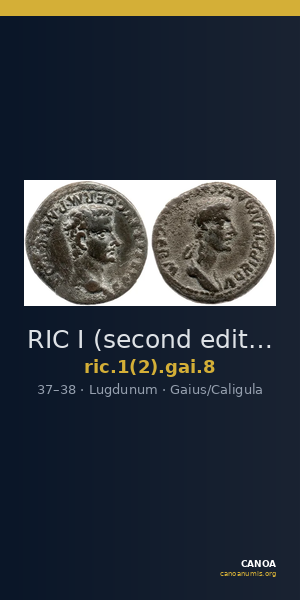 RIC I (second edition) Gaius/Caligula 8 — CANOA