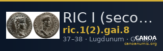RIC I (second edition) Gaius/Caligula 8 — CANOA