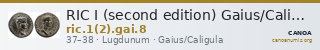 RIC I (second edition) Gaius/Caligula 8 — CANOA