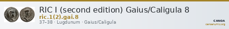 RIC I (second edition) Gaius/Caligula 8 — CANOA