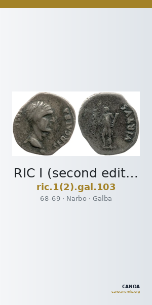 RIC I (second edition) Galba 103 — CANOA