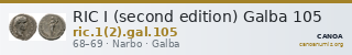 RIC I (second edition) Galba 105 — CANOA
