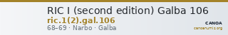 RIC I (second edition) Galba 106 — CANOA