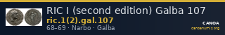 RIC I (second edition) Galba 107 — CANOA