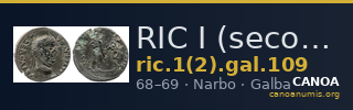 RIC I (second edition) Galba 109 — CANOA