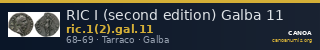 RIC I (second edition) Galba 11 — CANOA