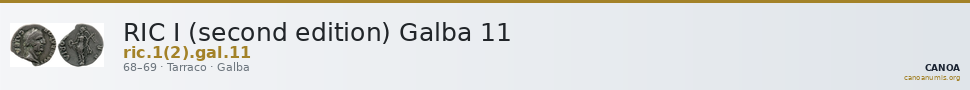 RIC I (second edition) Galba 11 — CANOA
